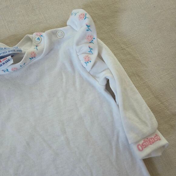 Vintage Oshkosh Rose Long Sleeve 3-6 months - Picture 1 of 5